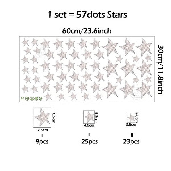Adorable Cartoon Teddy Bear Sleeping on Moon & Stars Wall Stickers: Perfect Baby Room Decor