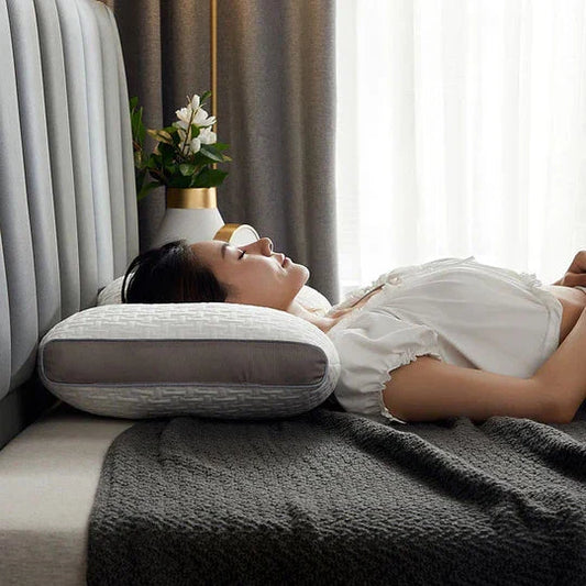 Hybrid Pillow for Back and Side Sleepers, Neck and Shoulder Support