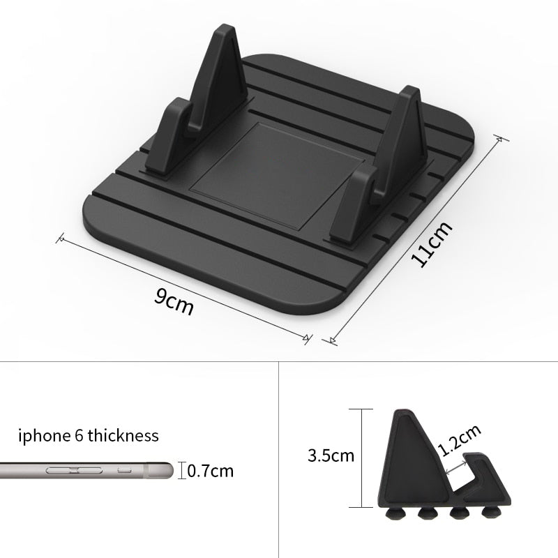 Non-Slip Car Phone Holder, Dashboard and Windshield Mount
