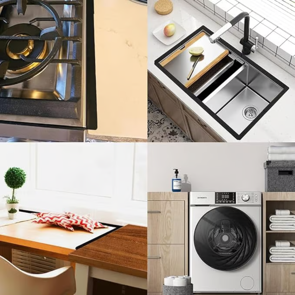 Adjustable Stove Gap Covers, GapLock Design