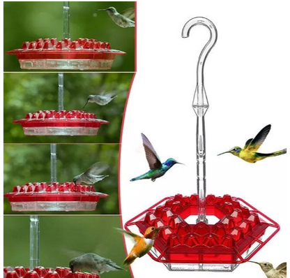 Ant Proof Hummingbird Feeder with Outdoor Hanging Perch