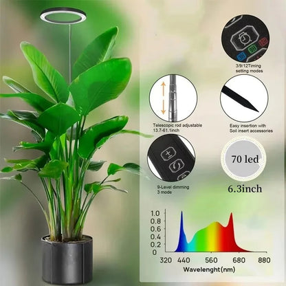 Grow Light for Indoor Plants, Full Spectrum LED Plant Lamp