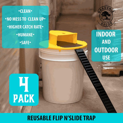 Bucket Lid Mouse Trap, 4-Pack