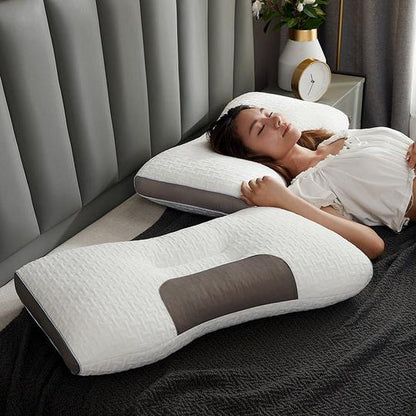 Hybrid Pillow for Back and Side Sleepers, Neck and Shoulder Support