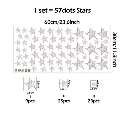 Adorable Cartoon Teddy Bear Sleeping on Moon & Stars Wall Stickers: Perfect Baby Room Decor
