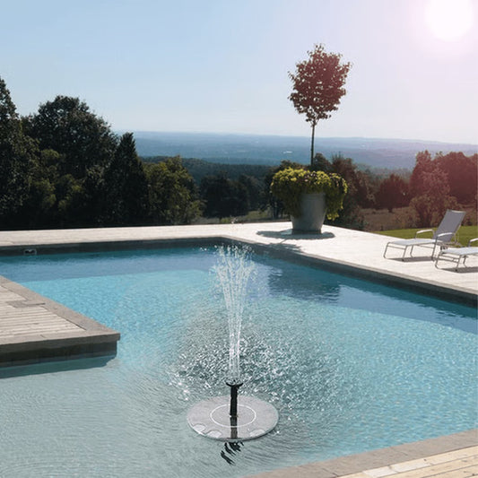 Efficient Solar Garden Fountain | Eco-Friendly Waterfall Fountain for Outdoors | 4-Mode Mini Solar Fountain