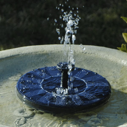 Efficient Solar Garden Fountain | Eco-Friendly Waterfall Fountain for Outdoors | 4-Mode Mini Solar Fountain