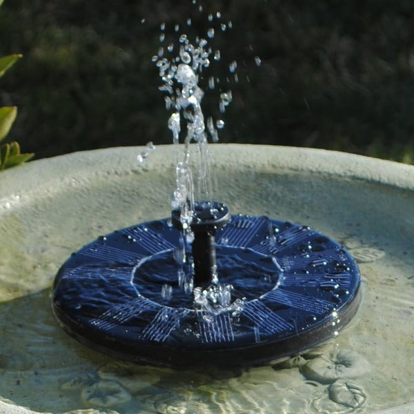Solar Water Fountain for Garden, Eco-Friendly Outdoor Solar-Powered Design