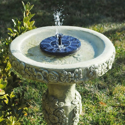 Solar Water Fountain for Garden, Eco-Friendly Outdoor Solar-Powered Design