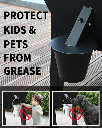 Grill Grease Collector, Upgraded Design for Easy Cleanup
