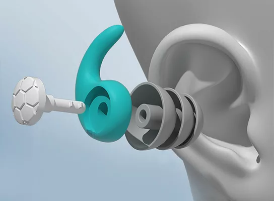 Noise Cancelling Silicone Earplugs for Sleep and Travel