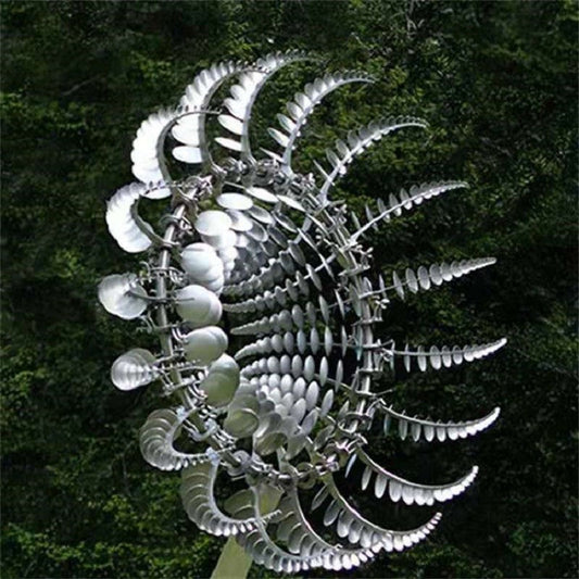 Anti-Rust Kinetic Metal Windmill, Decorative Wind Spinner